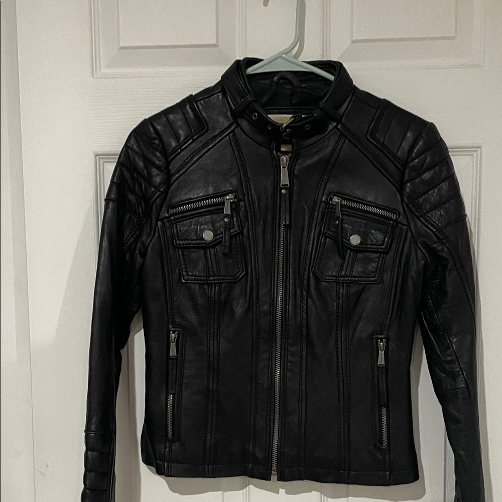 Michael Kors Black Leather Jacket